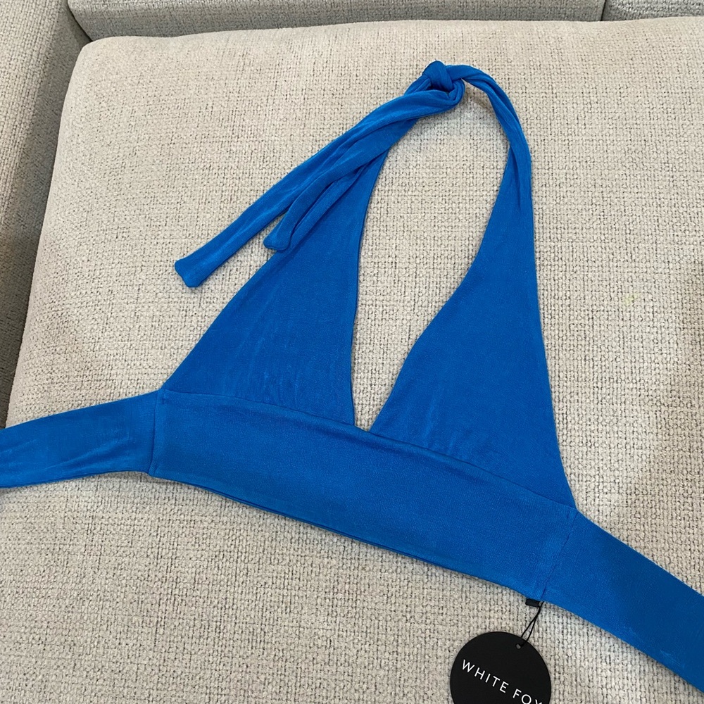 Blue Halter top - Picture 2 of 3